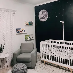 Full Moon Space Themed Wall Sticker Pack