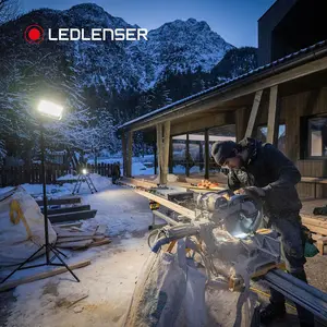 Ledlenser AF12R Rechargeable 8000lm LED Cordless Area Work Light Floodlight, IP67, Tripod Mounting, Up To 12.5H Battery, USB-C