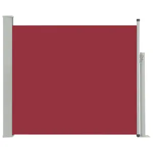 Berkfield Patio Retractable Side Awning 100x300 cm Red