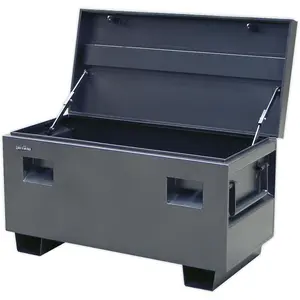 Heavy Duty Steel Truck Box with Locking Mechanism and Recessed Handles - 1065mm x 510mm x 595mm