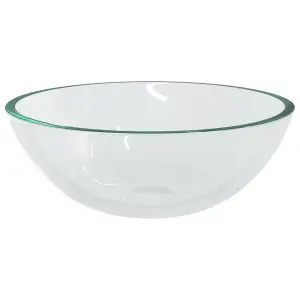 Berkfield Basin Glass 50x37x14 cm Transparent