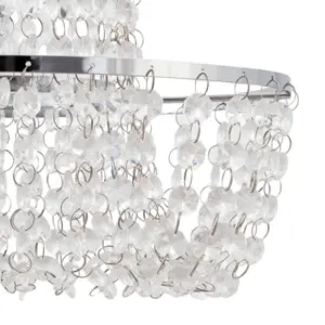 First Choice Lighting Set of 2 Jewelled Easy Fit Light Shades