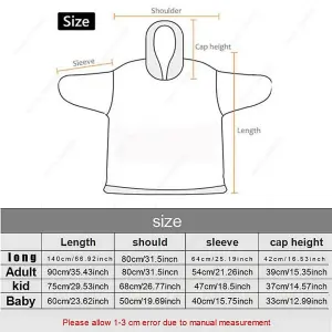 Grey Adult Size Oversized Wearable Hoodie Blanket