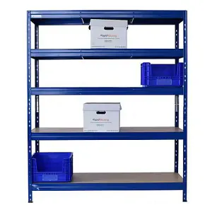 Rapid Racking Rapid 3 Pro 1800h x 1500w x 600mmd Blue 5 Fibreboard Shelves