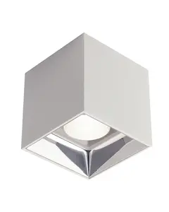 Luminosa Mig Integrated LED Surface Mounted Ceiling Light Anti-Glare, White, 4000K