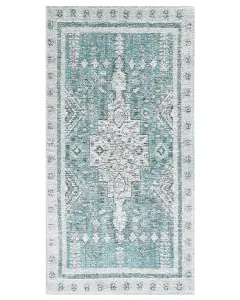 Cotton Area Rug 80 x 150 cm Mint Green FULLA