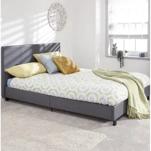 Morgana Upholstered Bed Frame Grey / Kingsize (5')