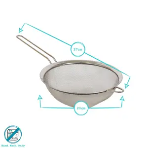 Argon Tableware Stainless Steel Sieve - 20cm