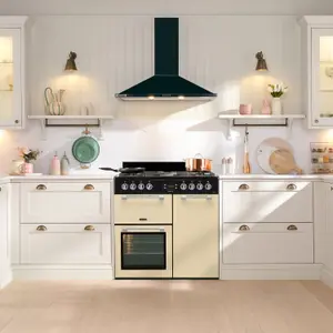 Leisure CK90F232C Freestanding Electric Range cooker with Gas Hob - Cream