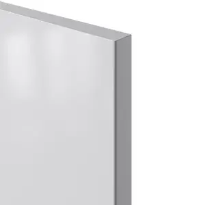 GoodHome Stevia Gloss grey Slab Highline Cabinet door (W)250mm (H)715mm (T)18mm