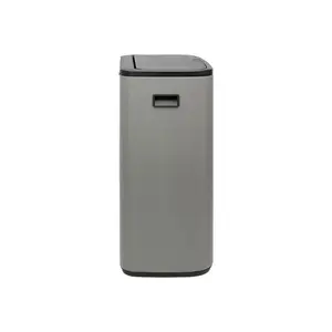 Bo Touch Bin, 60 litre, with 1 inner Plastic Bucket Mineral Concrete Grey