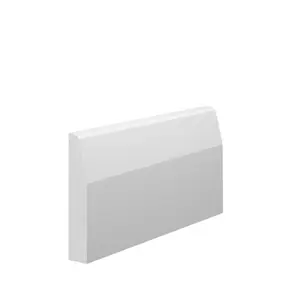 Skirting World Chamfer Round MDF Architrave - 95mm x 18mm x 4200mm, Primed