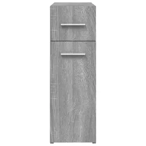 Berkfield Apothecary Cabinet Grey Sonoma 20x45.5x60 cm Engineered Wood