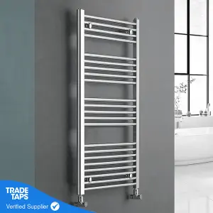 600x700mm Straight Chrome Heated Towel Warmer Ladder Rail Radiator