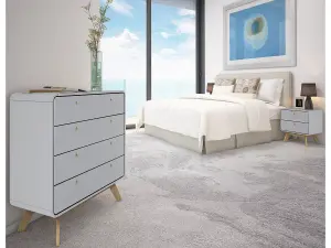 Loft24 Cassie Chest with 4 Drawers Grey