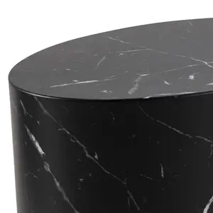 Burmaster Side Table Black Marble