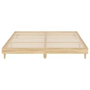 Berkfield Bed Frame Sonoma Oak 200x200 cm Engineered Wood