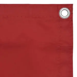 Berkfield Balcony Screen Red 120x400 cm Oxford Fabric