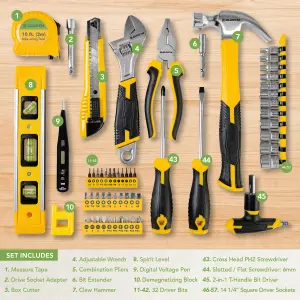 BLOSTM Multi Tool Kit 57 Piece DIY