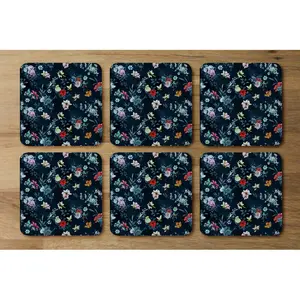 Square 6 Piece Coaster Set (Set of 6)