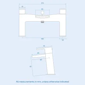 Wilpa Basin Mixer, Bath Shower Mixer Tap & Waste Chrome