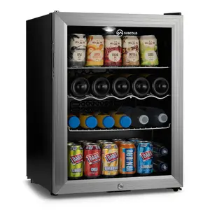 Subcold Super 65 LED Drinks Fridge - Silver