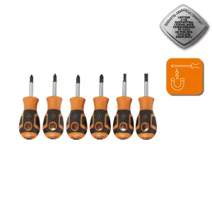 Magnusson 6 piece Stubby Mixed Screwdriver set