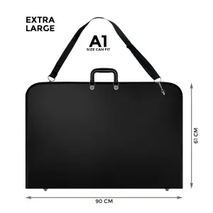 A1 Black Water Proof Portfolio Design Case Art Work Painting Folder Bag