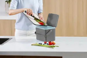 EKO Compost Caddy Grey 4L Grey