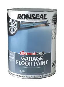 Ronseal Diamond Hard Slate Satin Garage floor paint, 5L