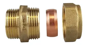 mdpe fittings to copper pipe connectors (25mm straight-15mm copper)