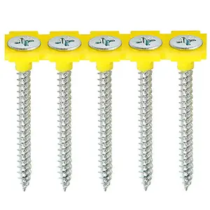 TIMCO Collated Drywall Fine Thread Bugle Head Silver Screws - 3.5 x 42