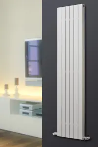 Ximax Vertirad Deluxe HWHX60120W White Vertical Designer 2235BTU Radiator, (W)1200mm x (H)595mm