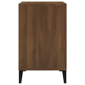 Berkfield Shoe Cabinet Brown Oak 102x36x60 cm Engineered Wood