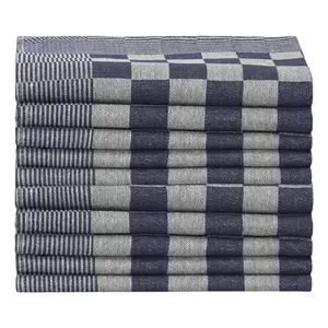 Cotton Dish Cloth Kitchen Towel (Set of 20) Blue/White