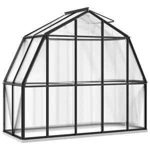 Berkfield Greenhouse with Base Frame Anthracite 3.3 m2 Aluminium