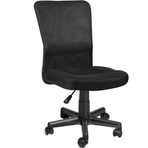 Office Chair Patrick - ergonomic shape, comfortable padding, stepless height adjustment - black