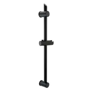 ENKI Black Adjustable Shower Riser Rail Kit S30