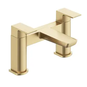 Zoia Gold Basin & Bath Filler Tap Package Inc Basin & Bath Waste