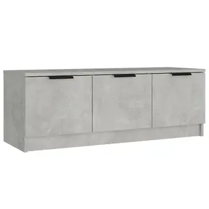 vidaXL TV Cabinet Concrete Grey 102x35x36.5 cm Engineered Wood