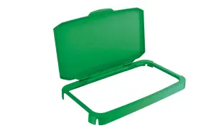 Durable DURABIN 60L Hinged Bin Lid - Strong and Food & Freezer Safe - Green