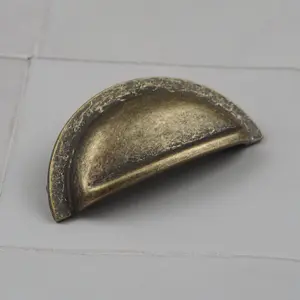 76mm Antique Brass Cup  Cabinet Handle