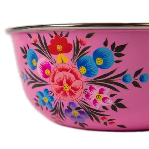 BillyCan - Picnic Bowl - 18.5cm  - Raspberry Pansy