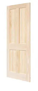 Victorian 4 Panel Clear Pine Panel Door 1981 x 610mm