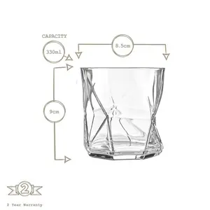 Cassiopea Whisky Glasses Clear / 320ml / 12