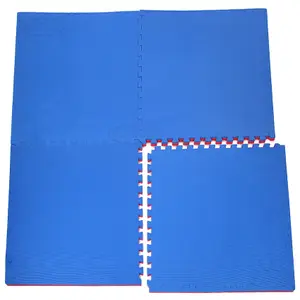 Martial Arts Karate Judo Kick Boxing Gym MMA 20mm in Red/Blue Floor Mat