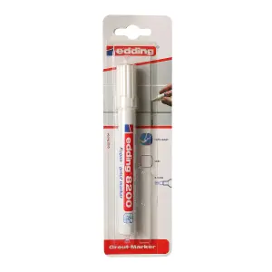 edding 8200 grout marker - white - 1 pen - round nib 2-4 mm