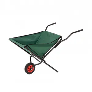 Oypla Lightweight Folding Garden Wheelbarrow Foldable Wheel Barrow