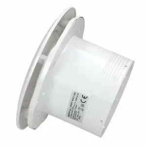 Bathroom Ceiling Extractor Fan 150mm with Timer and Humidity Sensor