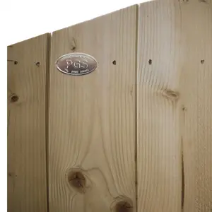 Dome Top Tongue & Groove Fence Panel (Pack of 5) Width: 6ft x Height: 3ft Vertical Interlocking Planks Fully Framed